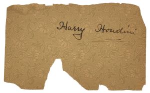 Harry Houdini Signature