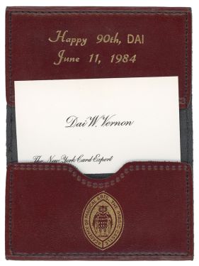 Dai Vernon 90th Birthday Souvenir Card Case