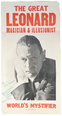 The Great Leonard Poster, Inscribed and Signed