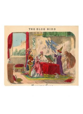 Blue Bird and Enchanting Magician Lithograph