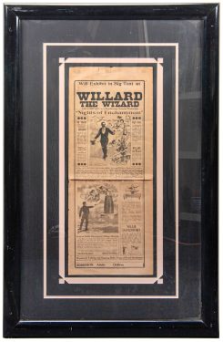 Willard the Wizard: Nights of Enchantment Framed Broadside