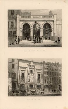 Egyptian Hall and Burlington Arcade Engraving