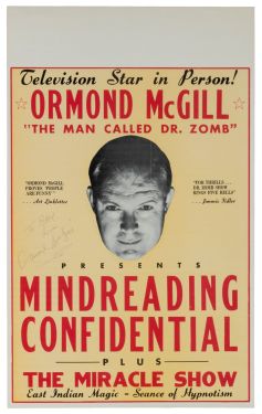 Ormond McGill Mindreading Confidential Poster (Inscribed and Signed)