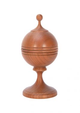Straight Grain Cherry Ball Vase