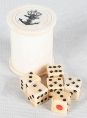 Vintage Miniature Bone Dice