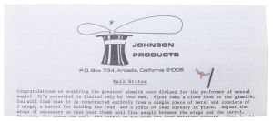 Johnson Products Nail Writer