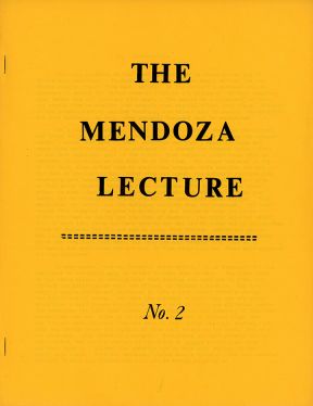 The Mendoza Lecture No. 2