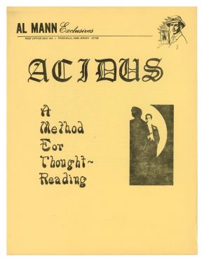 Al Mann Exclusives: Acidus, a Method for Thought-Reading