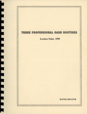 Three Professional Card Routines