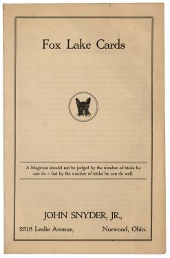 Fox Lake Cards Catalog
