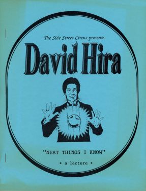 David Hira "Neat Things I Know", A Lecture (Inscribed and Signed)