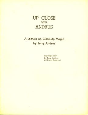 Up Close with Andrus