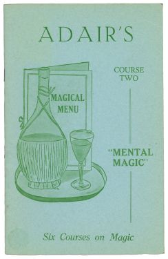 Adair's "Mental Magic" Course Two