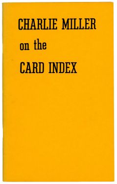 Charlie Miller on the Card Index