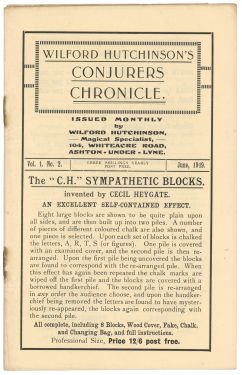 Wilford Hutchinson Conjurers Chronicle Issue and Catalog