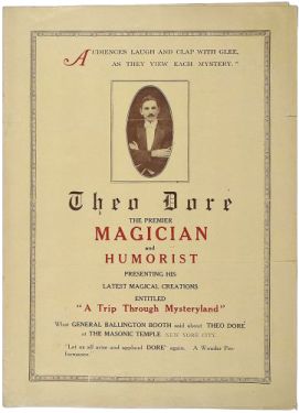 Theo Dore, The Premier Magician and Humorist Brochure