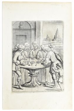 Dice Players Engraving