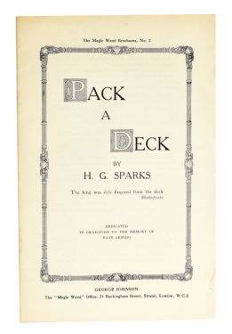 Pack a Deck: The Magic Wand Brochures, No. 2