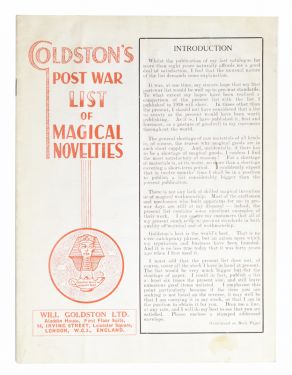 Goldston's Post War List of Magical Novelties