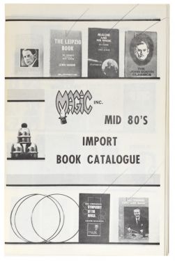 Magic, Inc. Mid 80s Import Book Catalogue