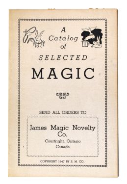 James Magic Novelty Catalog