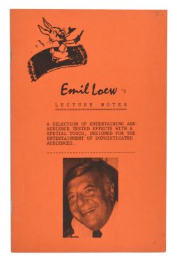 Emil Loew's Lecture Notes (Inscribed and Signed)