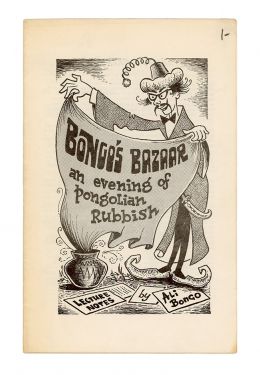 Bongo's Bazaar, An Evening of Pongolian Rubbish Lecture Notes