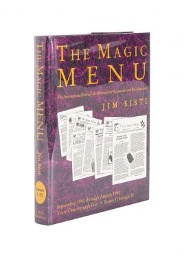 The Magic Menu: The International Journal for Professional Restaurant and Bar Magicians (September 1990 Through August 1995)