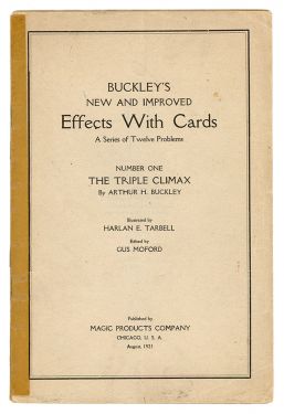 Buckley's New and Improved Effects with Cards, Number One to Three