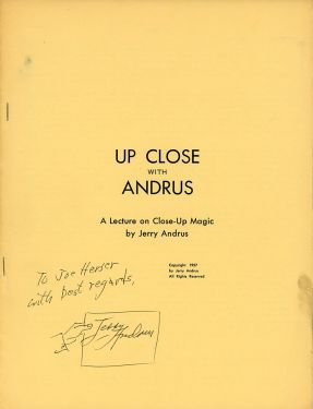 Up Close with Andrew (Inscribed and Signed)