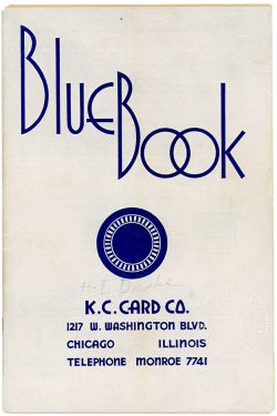 K. C. Card Co. Blue Book 