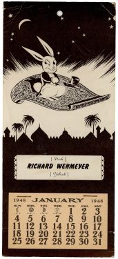 Richard Wehmeyer 1948 Calendar
