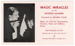 George Cook Advertisement
