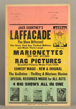 Jeff Courtney's "Laffacade" Show Window Card