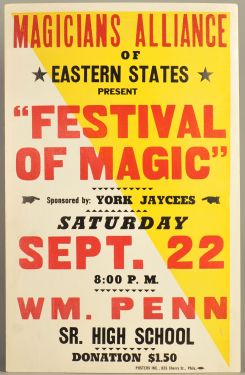 Magicians Alliance of Eastern States Window Card