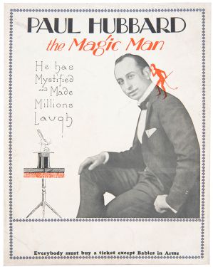 Paul Hubbard the Magic Man Window Card