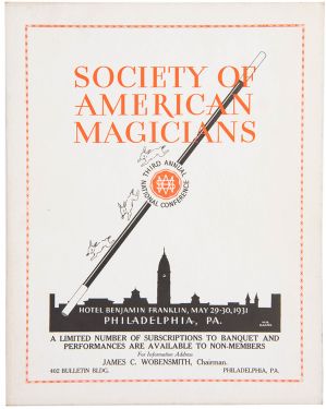 Society of American Magicians Third National Conference Window Card
