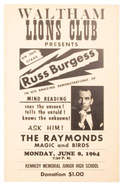 Russ Burgess Window Card